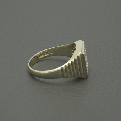 9ct Yellow Gold Gemstone Signet Ring - Image 3