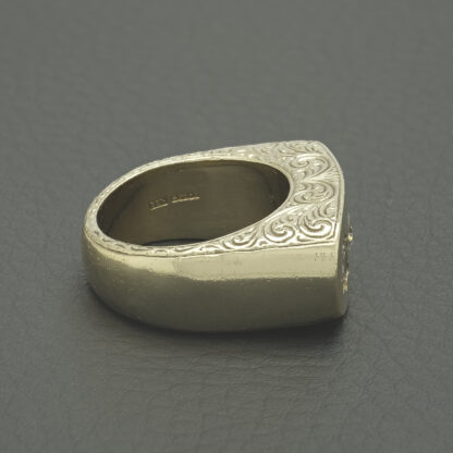 9ct Yellow Gold Gemstone 3 Stone Ring - Image 3