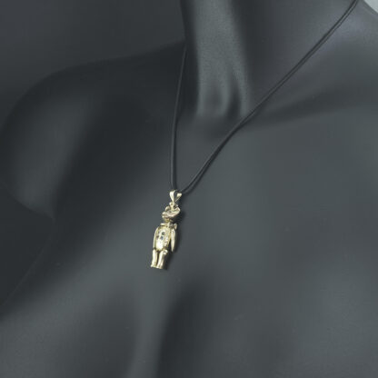 9ct Yellow Gold Gemstone Teddy Bear Pendant - Image 4