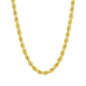18ct Yellow Gold Rope Chain 24&#8221; 5.5mm