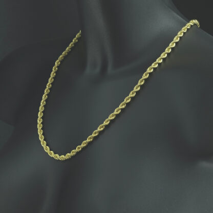 18ct Yellow Gold Rope Chain 24'' 5.5mm - Image 3