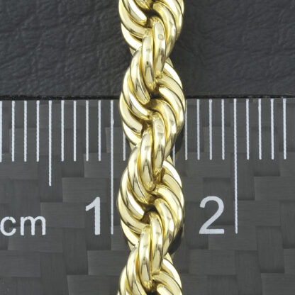18ct Yellow Gold Rope Chain 24'' 5.5mm - Image 4