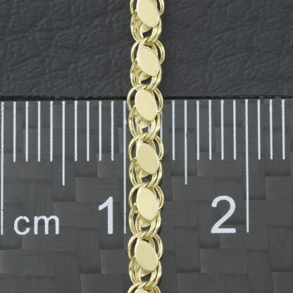 18ct Yellow Gold Fancy Link Chain 18" 3mm - Image 4