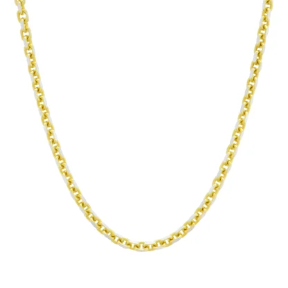 18ct Yellow Gold Belcher Chain 18" 3.5mm