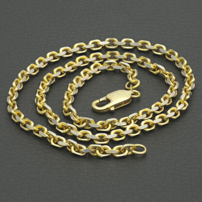 18ct Yellow Gold Belcher Chain 18" 3.5mm - Image 2