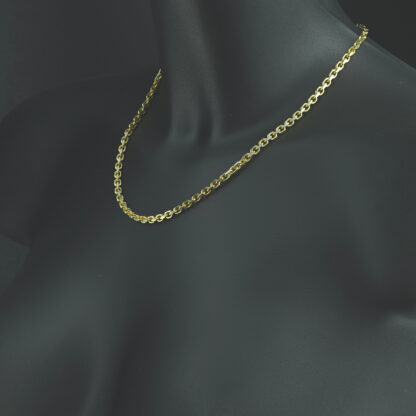 18ct Yellow Gold Belcher Chain 18" 3.5mm - Image 3