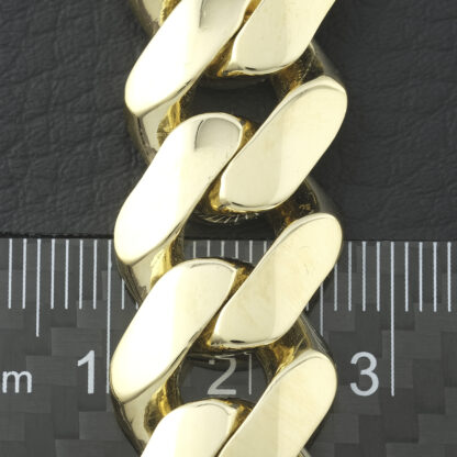 18ct Yellow Gold Cuban Bracelet 9'' 16mm - Image 2