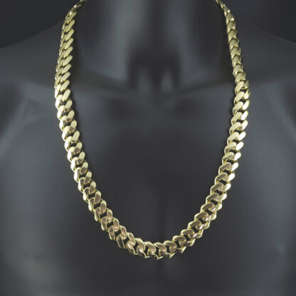 18ct Yellow Gold Cuban Chain 28.5'' 16mm - Image 4
