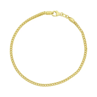 18ct Yellow Gold Franco Bracelet 7.5" 2mm