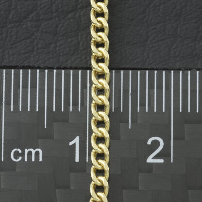 18ct Yellow Gold Franco Bracelet 7.5" 2mm - Image 2