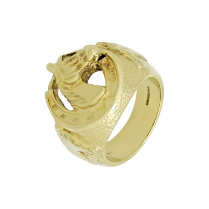 9ct Yellow Gold Horseshoe Ring