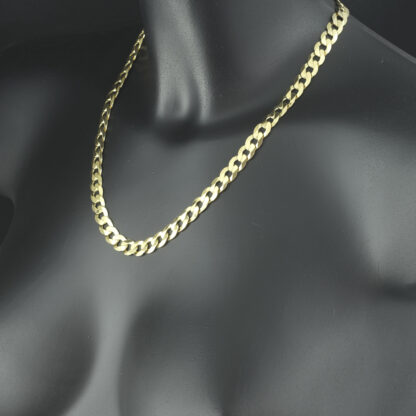 9ct Yellow Gold Curb Chain 20" 8.5mm - Image 4