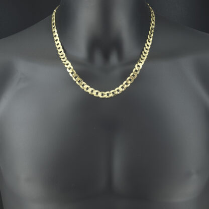 9ct Yellow Gold Curb Chain 20" 8.5mm - Image 3