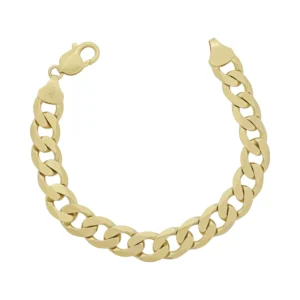9ct Yellow Gold Curb Bracelet 8.5&#8243; 11.5mm