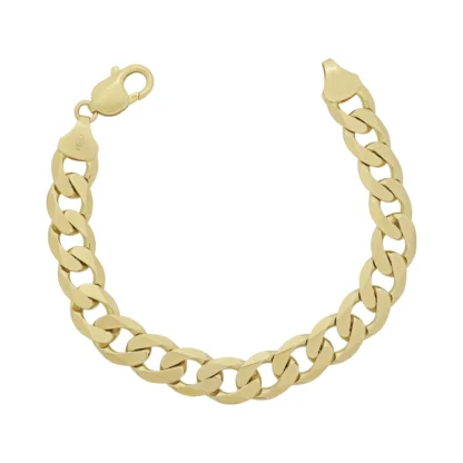 9ct Yellow Gold Curb Bracelet 8.5" 11.5mm