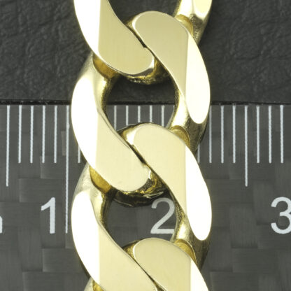 9ct Yellow Gold Curb Bracelet 8.5" 11.5mm - Image 2