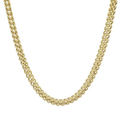 9ct Yellow Gold Franco Chain 18" 4mm