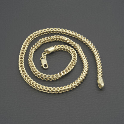 9ct Yellow Gold Franco Chain 18" 4mm - Image 5