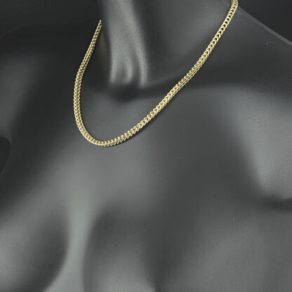 9ct Yellow Gold Franco Chain 18" 4mm - Image 4