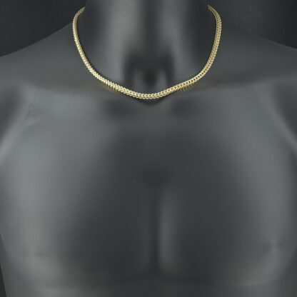 9ct Yellow Gold Franco Chain 18" 4mm - Image 3