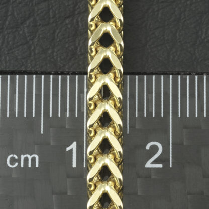 9ct Yellow Gold Franco Chain 18" 4mm - Image 2