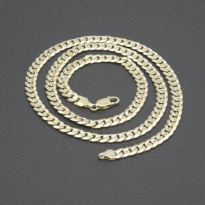 9ct Yellow Gold Curb Chain 23.5″ 6mm