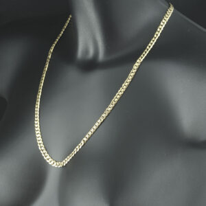 9ct Yellow Gold Curb Chain 23.5″ 6mm