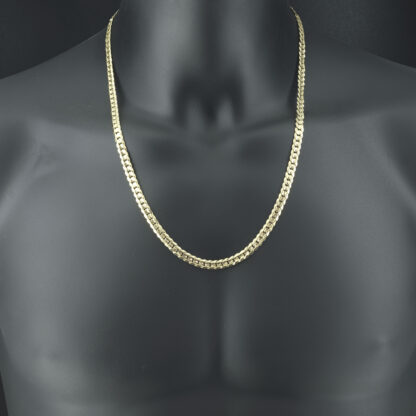 9ct Yellow Gold Curb Chain 23.5" 6mm - Image 3