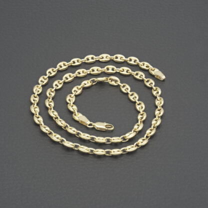 9ct Yellow Gold Marina Chain 17.5" 4.5mm - Image 4
