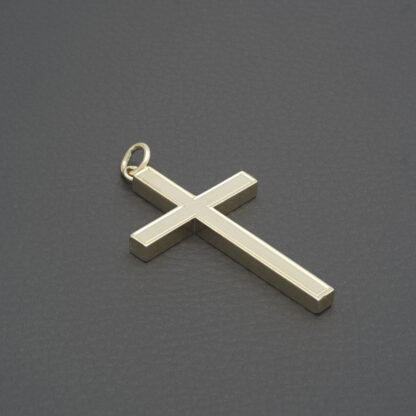 9ct Yellow Gold Cross Pendant - Image 4