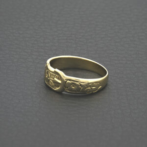 9ct Yellow Gold Buckle Ring