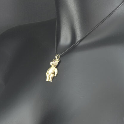 9ct Yellow Gold Gemstone Teddy Bear Pendant - Image 4