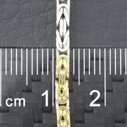 14ct Yellow & White Gold King Chain 22" 2.5mm - Image 4