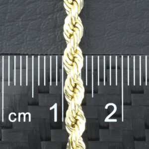 14ct Yellow Gold Rope Chain 22″ 3.5mm