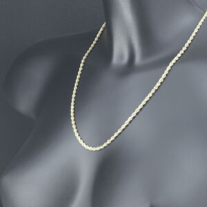 14ct Yellow Gold Rope Chain 22″ 3.5mm