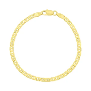 14ct Yellow Gold Marina Bracelet 7.5&#8243; 4mm