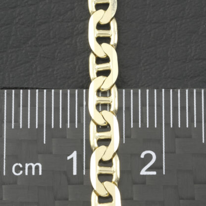 14ct Yellow Gold Marina Bracelet 7.5" 4mm - Image 2
