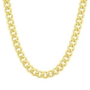 9ct Yellow Gold Cuban Chain 26&#8243; 7.5mm