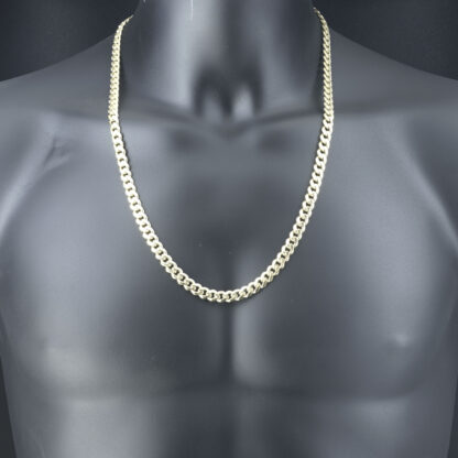 9ct Yellow Gold Cuban Chain 26" 7.5mm - Image 3
