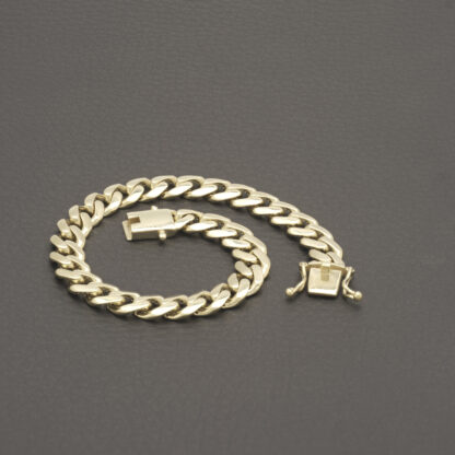 9ct Yellow Gold Cuban Bracelet 7.5" 7.5mm - Image 3