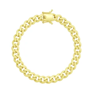 9ct Yellow Gold Cuban Bracelet 7.5&#8243; 7.5mm