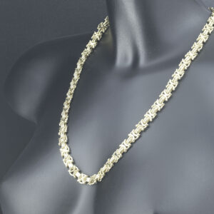 9ct Yellow Gold Byzantine Chain 24″ 10mm