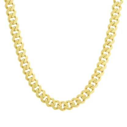 9ct Yellow Gold Cuban Chain 24" 7.5mm