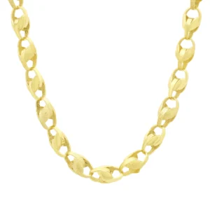 9ct Yellow Gold Tulip Chain 20&#8243; 7.5mm