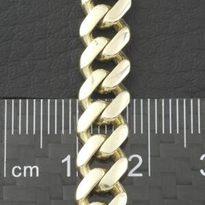 9ct Yellow Gold Cuban Bracelet 8&#8243; 7.5mm