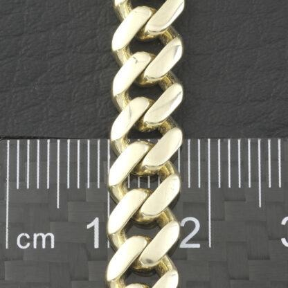 9ct Yellow Gold Cuban Bracelet 7" 7.5mm - Image 2