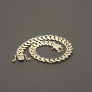 9ct Yellow Gold Cuban Bracelet 8&#8243; 7.5mm