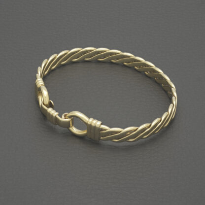 9ct Yellow Gold Loop Bangle - Image 2
