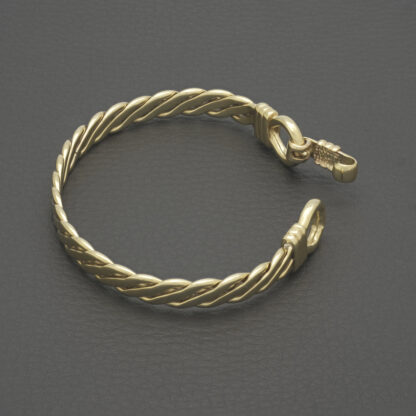 9ct Yellow Gold Loop Bangle - Image 4
