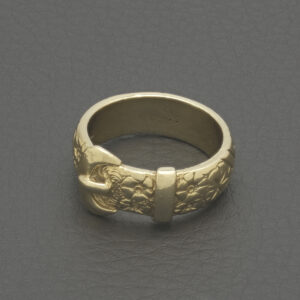 9ct Yellow Gold Buckle Ring